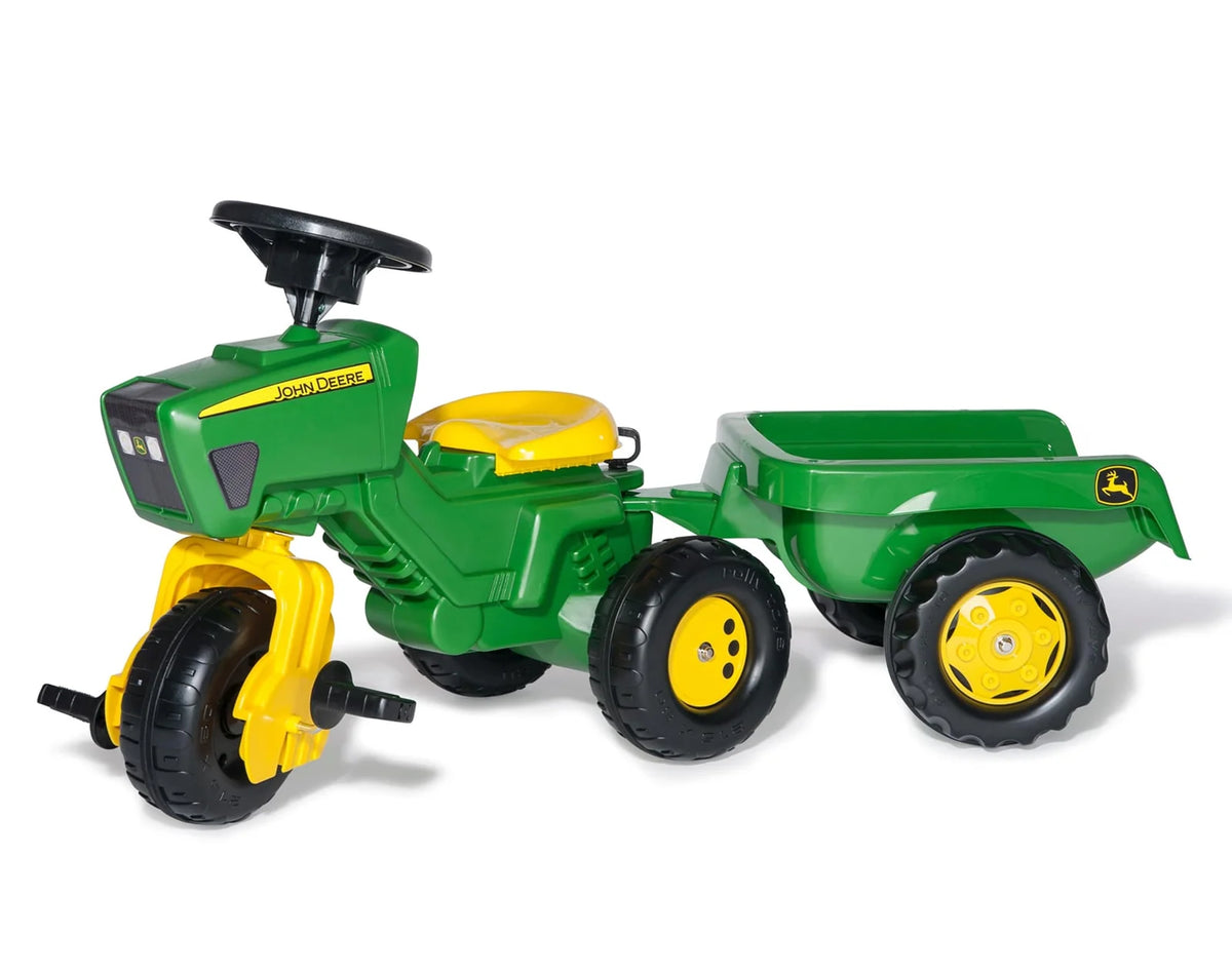 Toy john deere tractor with trailer deals