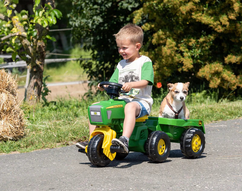 John deere pedal store tractor and trailer