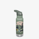 12oz Kid's Classic Insulated with Flip Seal Sport Cap: Red Dino Skate