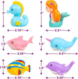 Tub Works® Mermaid Lagoon™ Light Up Bath Toys, 6 Pack