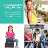 HiFold-Adjustable Kids high Back Booster Seat with Carry Strap