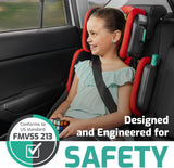 HiFold-Adjustable Kids high Back Booster Seat with Carry Strap
