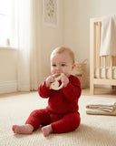 "NEW" Bitzy Shake™ - Silicone Teether with Rattle: Cherries