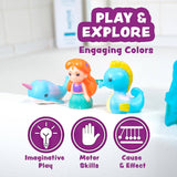 Tub Works® Mermaid Lagoon™ Light Up Bath Toys, 6 Pack