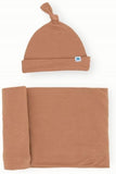 Stretch Knit Swaddle and Hat Set