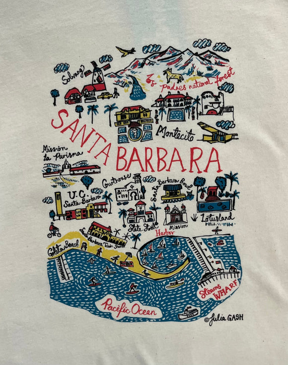 Santa Barbara Map Onsie