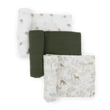 Cotton Muslin Swaddle 3 Pack Neutral/Boy
