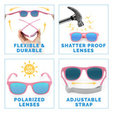 Peachy Pink Aurora | Urban Xplorer Sunglasses: M (2 - 6Y)