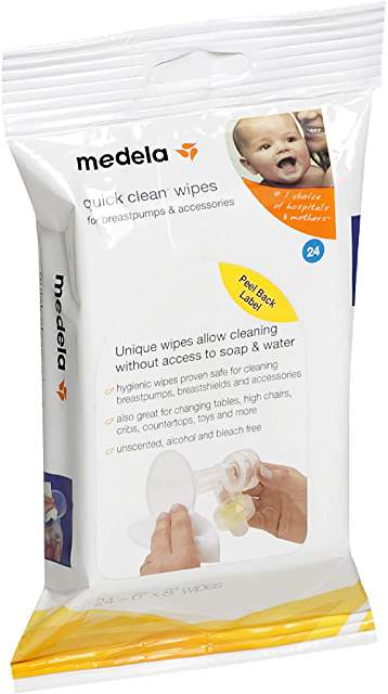 Quick Clean Breast Pump & Accessory Wipes 24 count