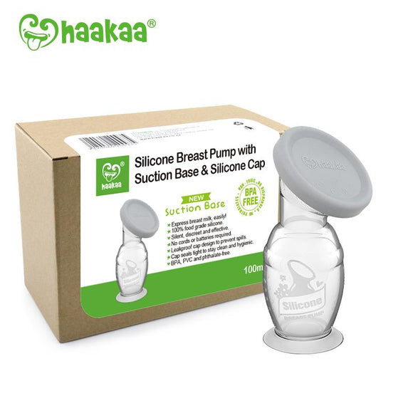 Hakaa Silicone Manual Breast Pump generation 2 With Lid