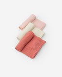 Cotton Muslin Swaddle 3 Pack Solids