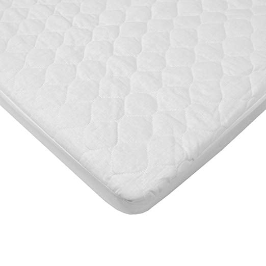 Fitted Waterproof Quilted Bassinet Mattress Cover