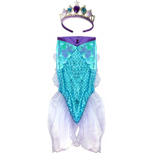 Mermaid Tail Dress Up sz 5-6